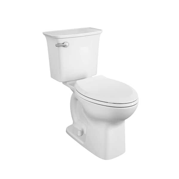 American Standard Cadet Ovation Tall Height 2-Piece 1.28 GPF High Efficiency Single Flush Elongated Toilet in White, Seat Included