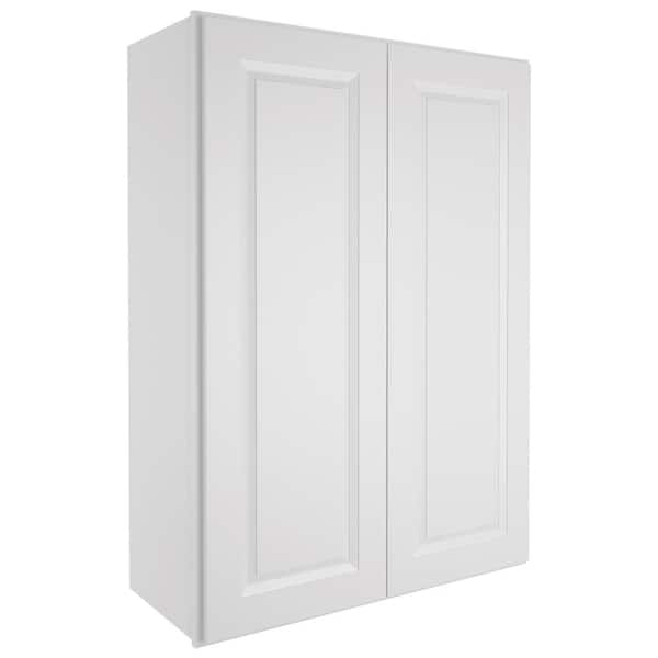 HOMEIBRO 30-in W X 12-in D X 42-in H in Traditional Dove Plywood Ready to Assemble Wall Kitchen Cabinet