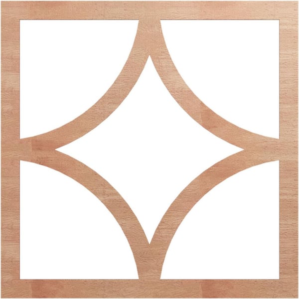 Ekena Millwork 26 in. x 10 in. x 0.375 in. Wood Medallion Moulding