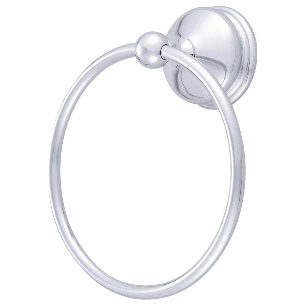 Polished Chrome Vintage Wall Mounted Towel Ring