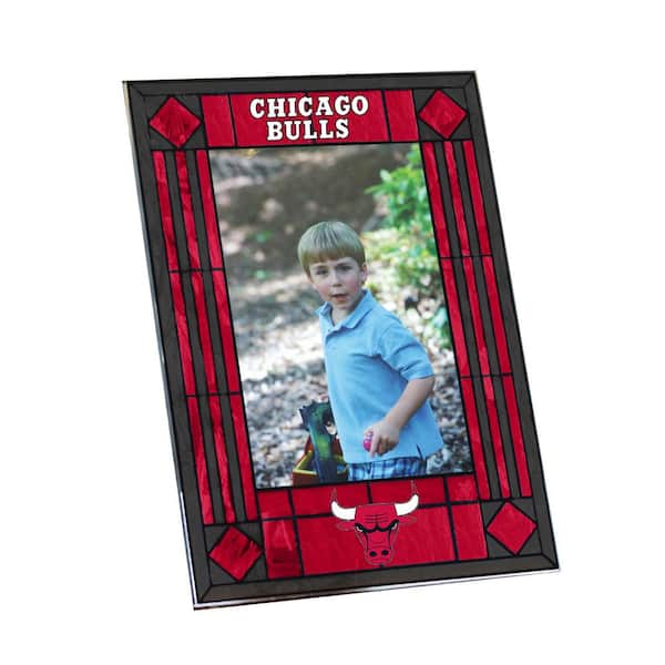 The Memory Company 4 in. x 6 in. Bulls Gloss Multi Color Art Glass Picture Frame