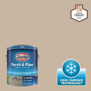 1 gal. PPG10-06 Thunderbolt Satin Interior/Exterior Porch and Floor Paint with Cool Surface Technology