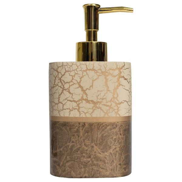 Sweet Home Collection Parker Soap Dispenser or Lotion Pump Bathroom Accessory (1 Piece)