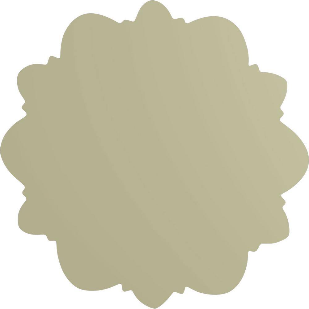 Primed Gray Round Floral Crown Rosette, 7.625"