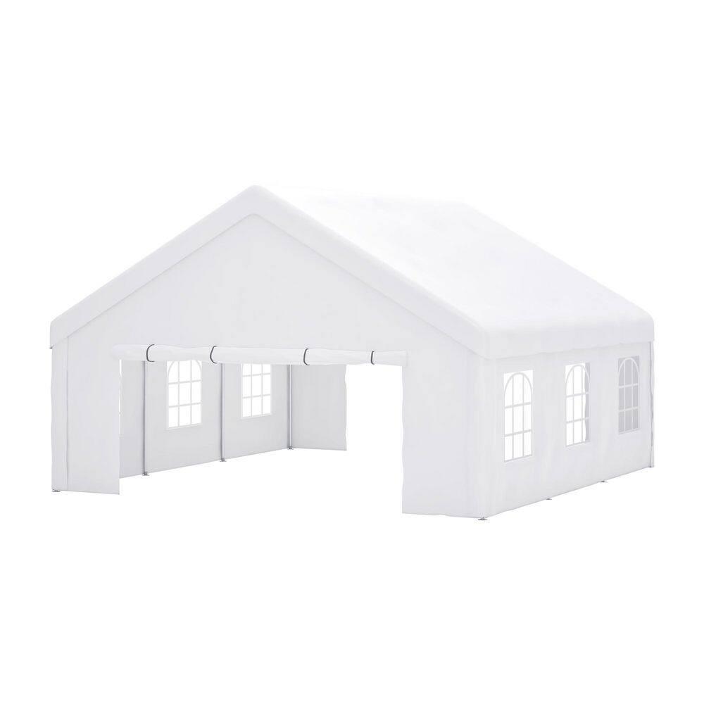20 ft. x 20 ft. White Large Wedding Party Tent with 2 Storage Bags & Removable Sidewalls price history on PriceWatchPro