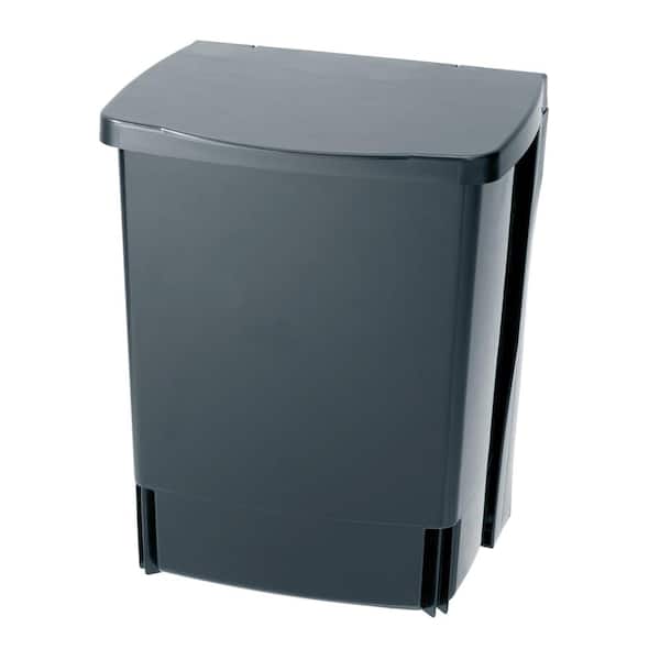 Brabantia 2.6 Gal. Black Rectangular Built-in Trash Can