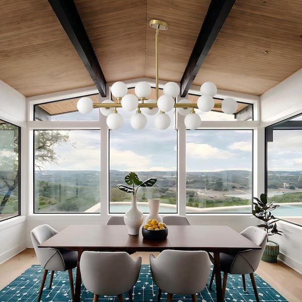 FDPBY Modern Gold Pendant Light Hanging Fixture Light For Kitchen