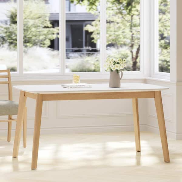 Table white and wood online