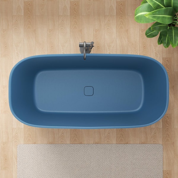 ANZZI Piete Series 68 x 32 Soaking Flat Bottom Freestanding