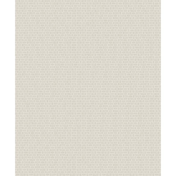 Seabrook Designs Linen Capsule Geometric Paper Non-Woven Unpasted Wallpaper Roll (covers 56 sq. ft.)