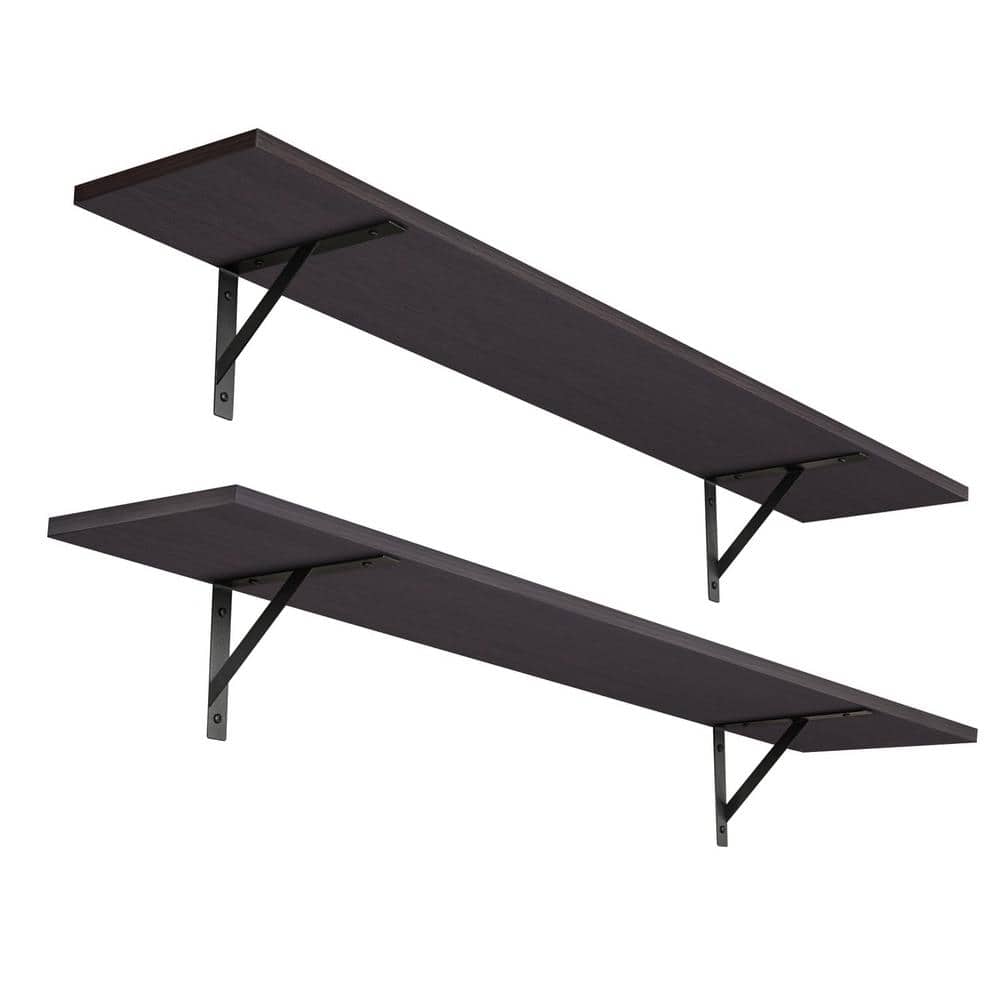47in. W x 8 in. D Floating Decorative Wall Shelf Set of 2, Extra Large Wall