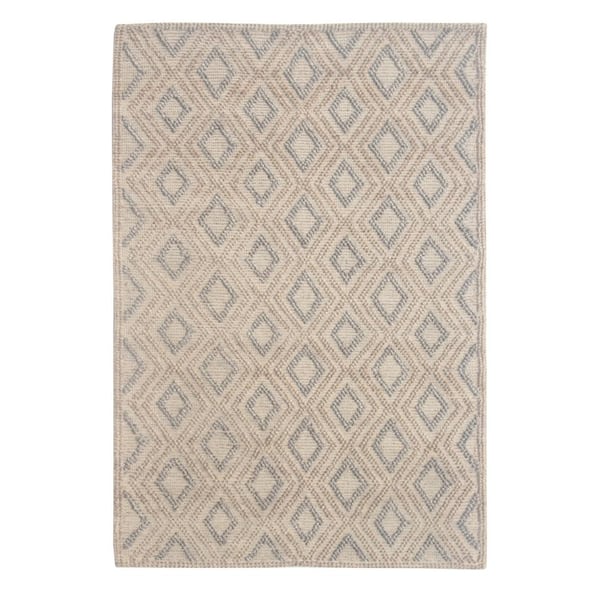 MILLERTON HOME Renewed 5 ft. x 7 ft. Beige Farmhouse Upcycled Handwoven Area Rug
