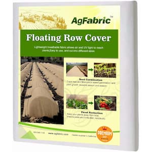 Floating Row Covers 10 ft. x 50 ft. 0.9 oz. Plant Covers Freeze Sun Protection, Frost Cloth for Vegetables, Jute Color