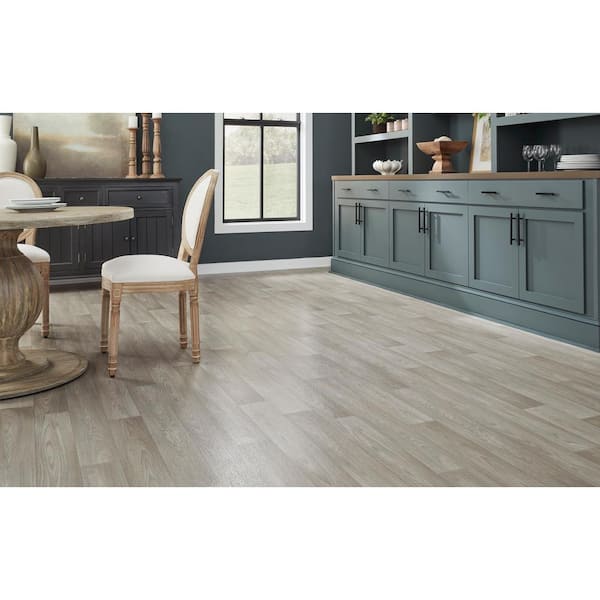 TrafficMaster Portage Oak 10 MIL 12 ft. W x Cut to Length