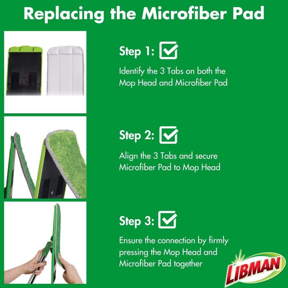 Libman Green Microfiber Mop with Dual Chamber Bucket System