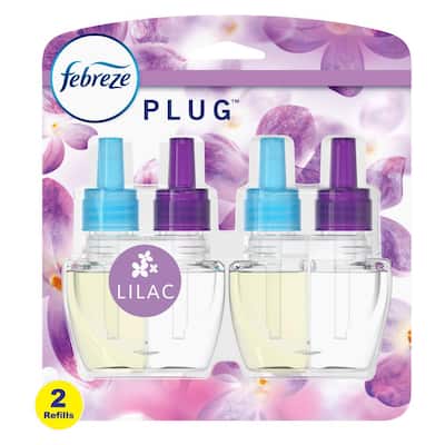 Plug Fade Defy 0.87 oz. Lilac Scent Oil Automatic Plug-In Air Freshener Refill (2-Count)