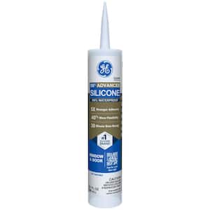 Advanced Silicone 2 Caulk 10.1 oz Window and Door Sealant Clear