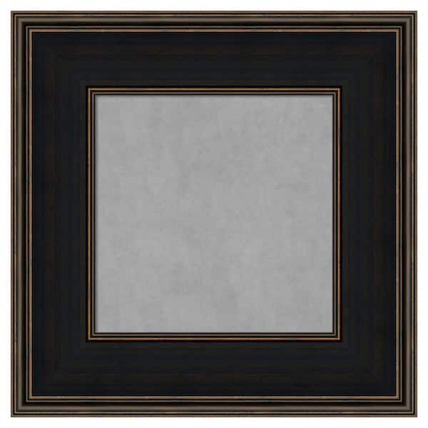 Amanti Art Mezzanine Espresso 20 in. x 20 in. Framed Magnetic Board