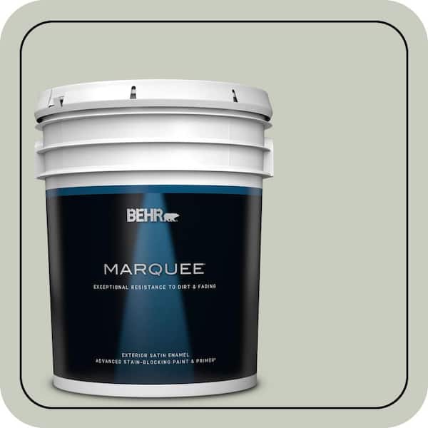 BEHR MARQUEE 5 gal. #PPL-80 Dynasty Celadon Satin Enamel Exterior Paint & Primer