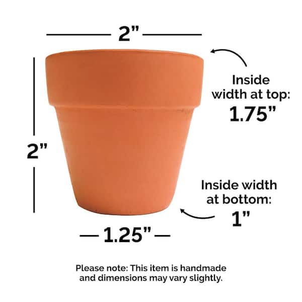Pennington 2 in. Mini Terra Cotta Pot 100506840 - The Home Depot