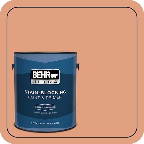 BEHR ULTRA 1 gal. #230D-4 Pecos Spice Extra Durable Satin Enamel Interior Paint & Primer