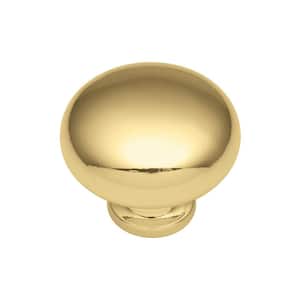 Tranquility 1-1/4 in. Polished Brass Cabinet Knob