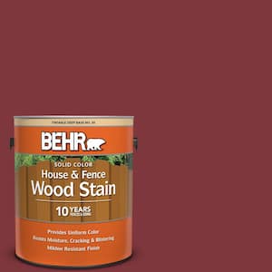 1 gal. #SC-112 Barn Red Solid Color House and Fence Exterior Wood Stain