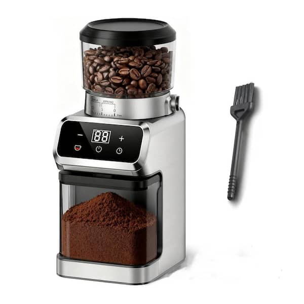 Electric Coffee Grinder with 30 Precise Grinding Settings Stainless Steel Conical Burr Touchscreen LED Panel