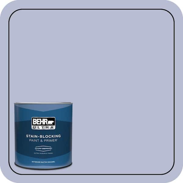 BEHR ULTRA 1 qt. #S540-2 Violet Vision Extra Durable Satin Enamel Interior Paint & Primer