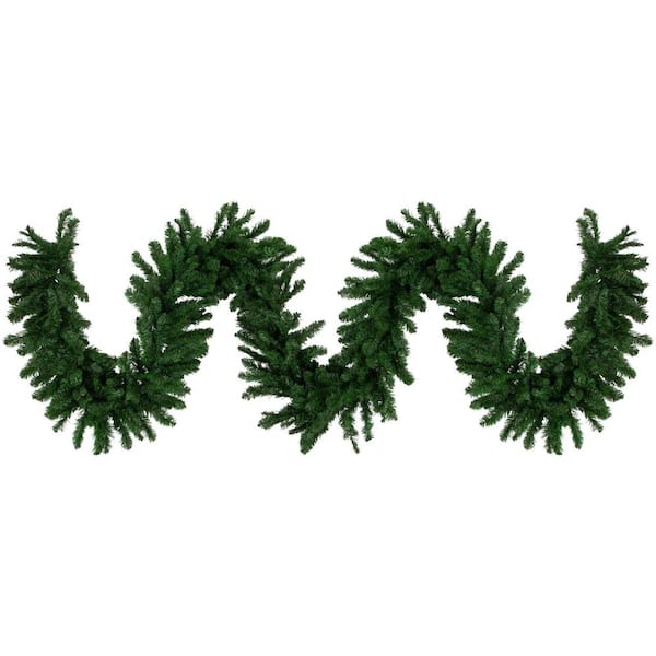 50 ft. x 14 in. Commercial Length 2-Tone Balsam Pine Artificial Garland-Unlit 50 ft. Length