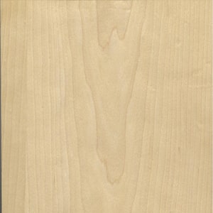 48 in. x 96 in. White Maple Real Wood Veneer with 10 mil Paperback