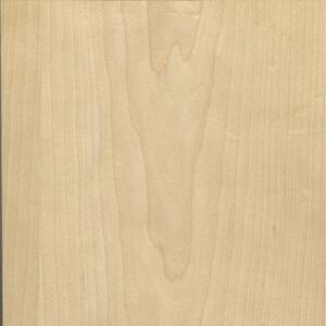 48 in. x 96 in. White Maple Real Wood Veneer with 10 mil Paperback