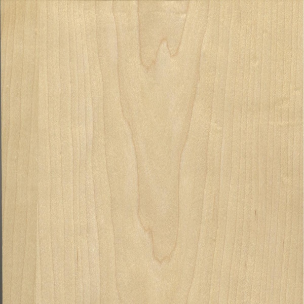 PureEdge 24 in. x 96 in. White Maple Real Wood Veneer with 10 mil Paperback