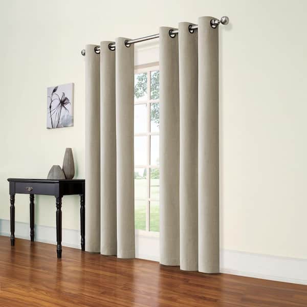 Eclipse NATURAL Grommet Sheer Curtain - 42 in. W x 84 in. L