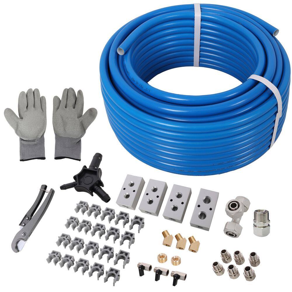 1/2 in. x 100 ft. Air Compressor Piping, High Quality PEX-AL-PEX Tubing Air Hose Kit Air Compressor Accessories 44-Piece price history on PriceWatchPro