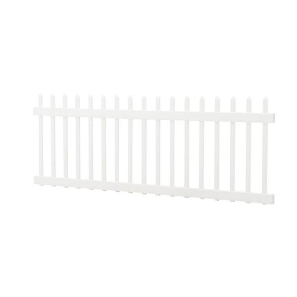 Veranda Chelsea 3 Ft H X 8 Ft W White Vinyl Spaced Picket Fence Panel 128003 The Home Depot Veranda Chelsea 3 Ft H X 8 Ft W White Vinyl Spaced Picket Fence Panel 128003 The Home Depot