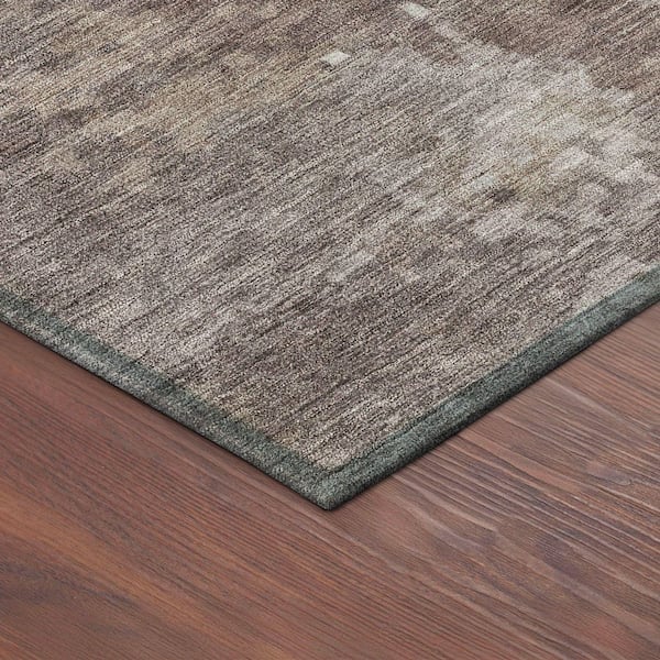 Chantille Machine Washable Indoor/Outdoor Abstract ACN2361 Brown 2 ft. x 3 ft. Accent Rug