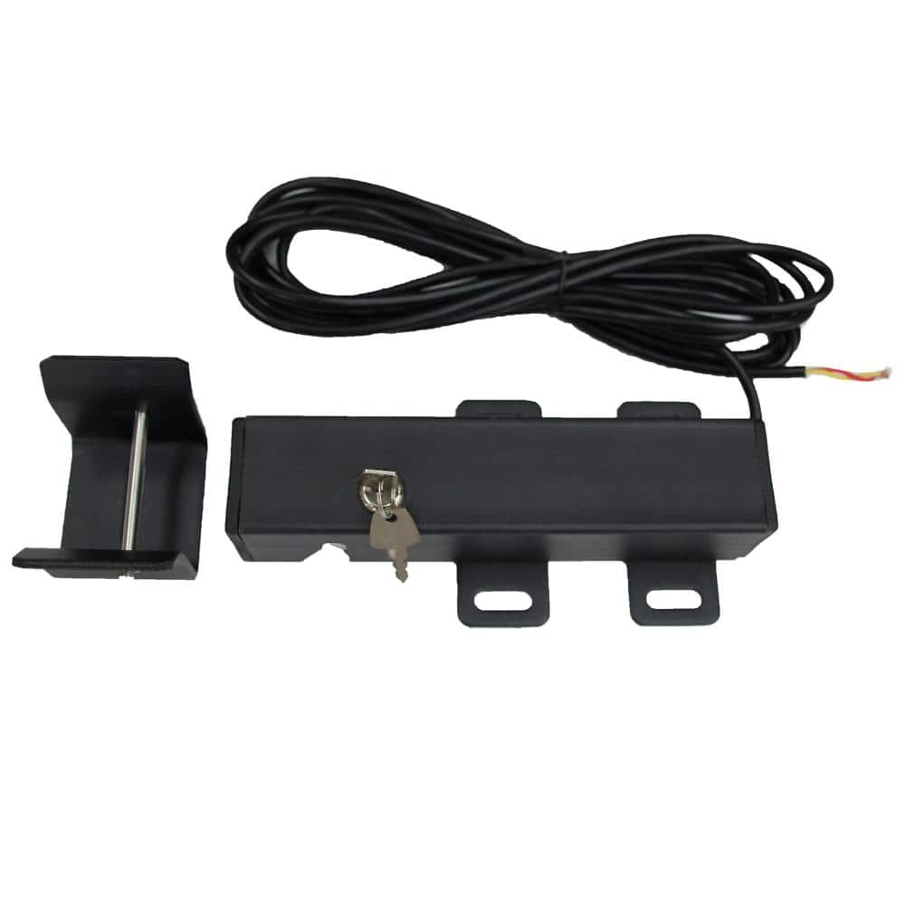 Electric Black Steel Lock for 24V Swing Gate Openers