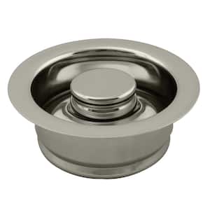 Disposal Flange and Stopper in Polished Nickel