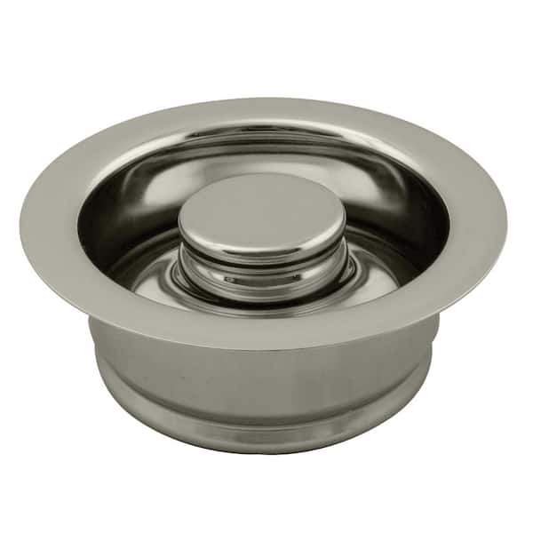 Westbrass Disposal Flange and Stopper in Polished Nickel