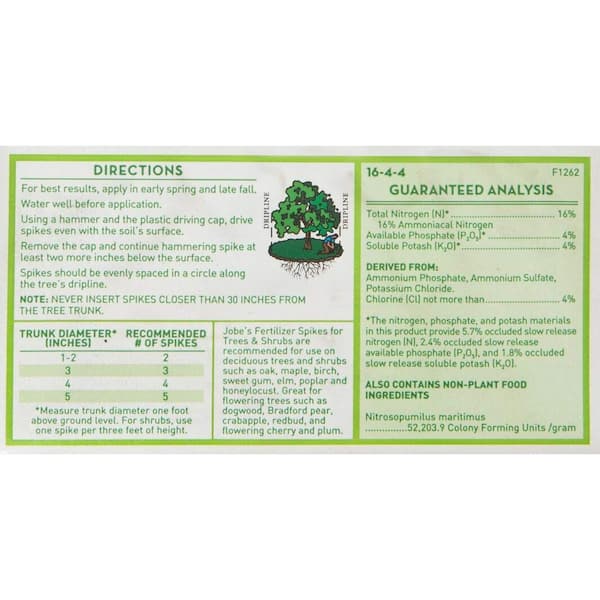 Jobe's Evergreen 13-3-4 Tree & Shrub Fertilizer Spikes (5-Pack) - Henery  Hardware