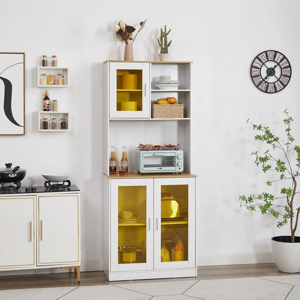 Reviews for VECELO China Kitchen Pantry White 15 in