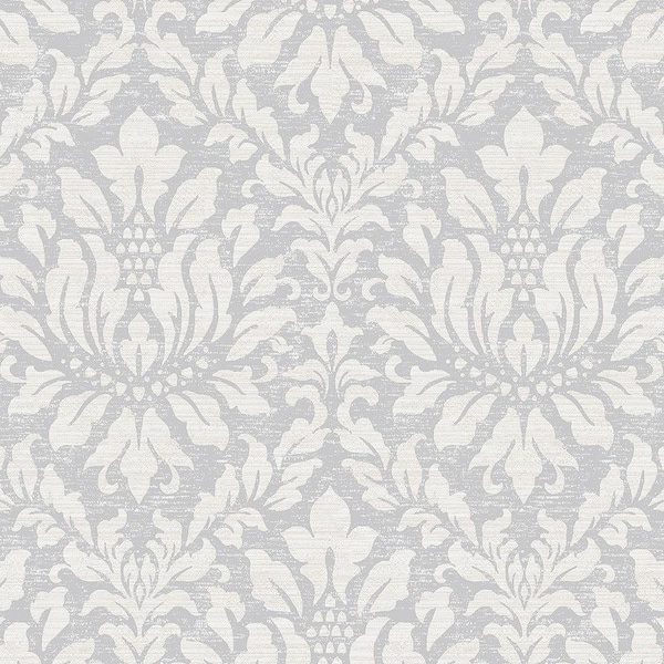 Norwall Stitched Damask Vinyl Roll Wallpaper (Covers 55 sq. ft.)