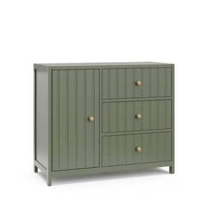 Teddi Olive 3-drawer 39.29 in. Wide Combo Dresser