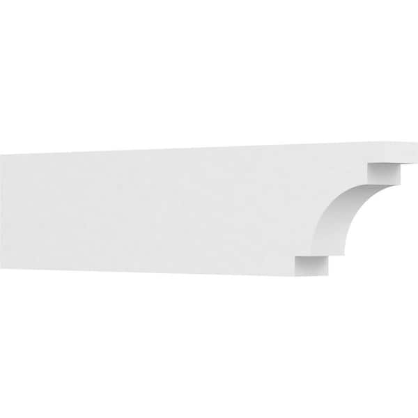 Ekena Millwork 4 in. x 10 in. x 42 in. Mediterranean PVC Rafter Tail Brace
