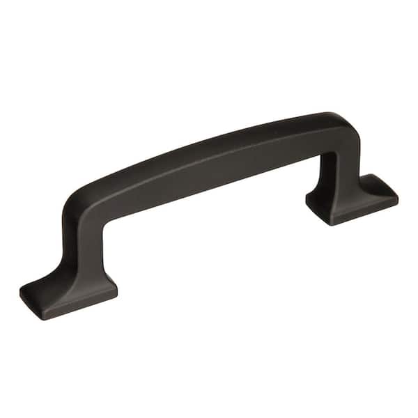 Amerock Westerly 3 in. (76mm) Modern Black Bronze Arch Cabinet Pull