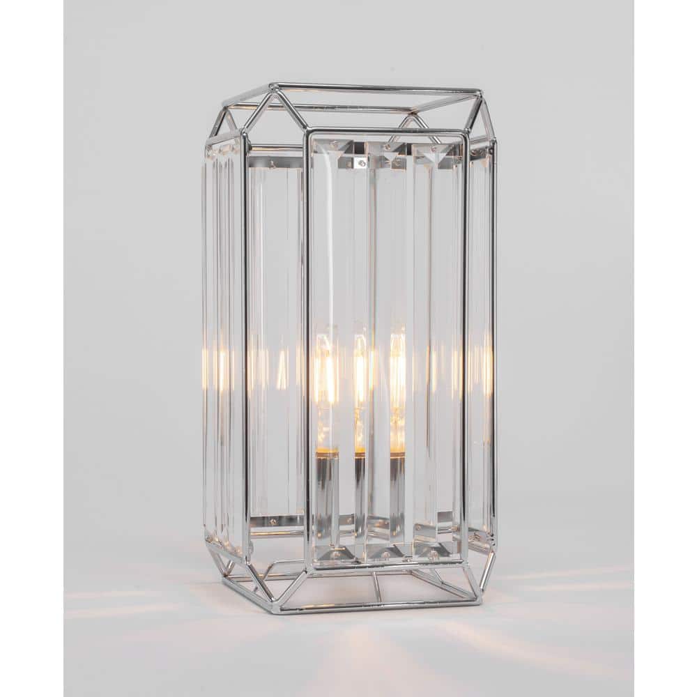 Bradley 12.5 in. Chrome Lamp Buffet Lamp