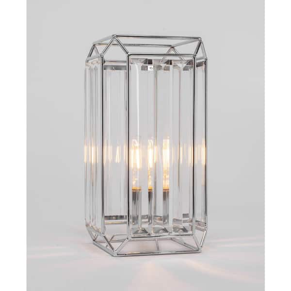 Unbranded Bradley 12.5 in. Chrome Lamp Buffet Lamp