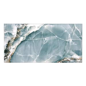 Splendor Onyx Green 24 in. x 48 in. Porcelain Rectangular Wall and Floor Tile (15.5 sq. ft./case) (2-pack)