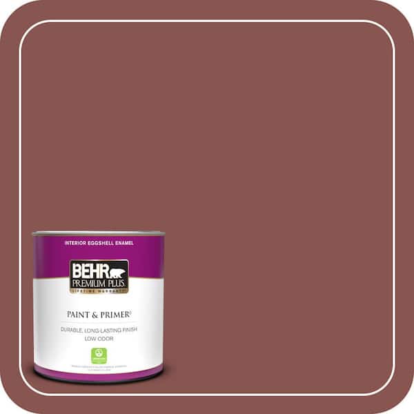 BEHR PREMIUM PLUS 1 qt. #160F-6 Boston Brick Eggshell Enamel Low Odor Interior Paint & Primer